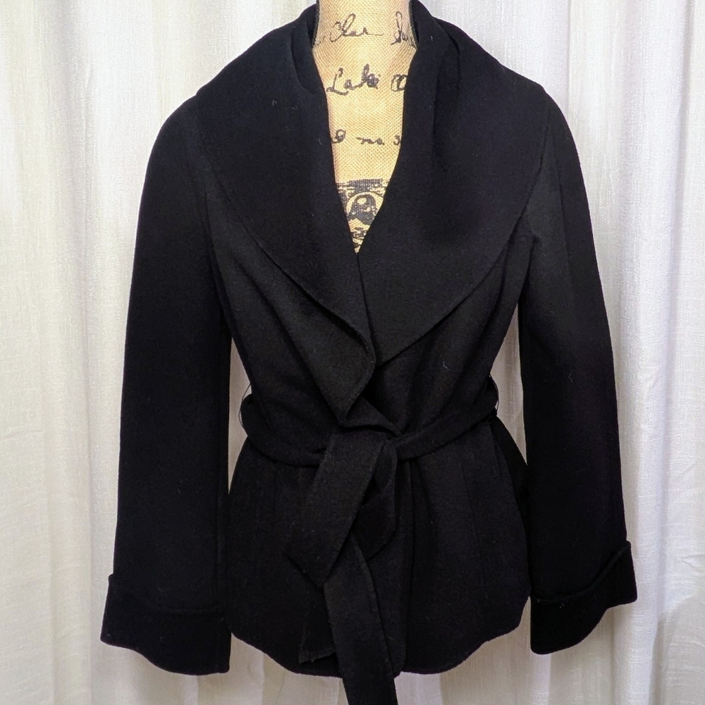 Women's Lafayette 148 New York Black Winter Wool/Angora Blend‎ Jacket | Sz 12